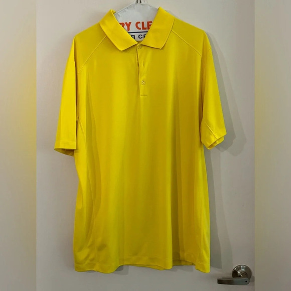 Nike Men Large Golf Tour Performance Polo - Yellow - Picture 1 of 6